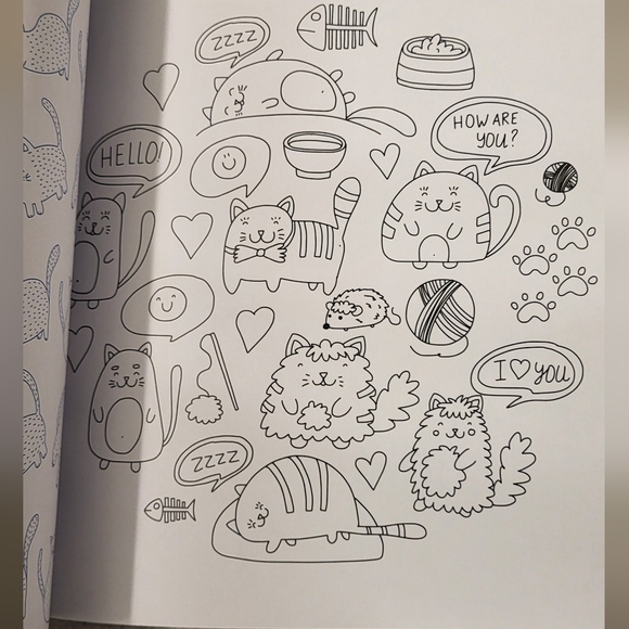 Kawaii Kitties Coloring Book NEW - Picture 6 of 8